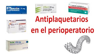 Antiplaquetarios consideraciones en el perioperatorio [upl. by Arias]