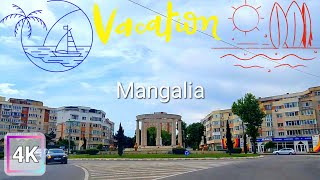 Driving in Mangalia  Vacation in Romania [upl. by Haidedej]