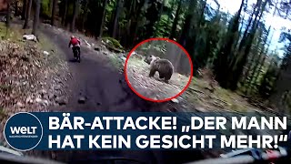 HORRORANGRIFF quotDer Mann hat kein Gesicht mehrquot Braunbär attackiert zwei Wanderer in Slowakei [upl. by Kushner947]