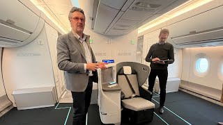 Airbus A350 “Airspace Explorer”Testflugzeug der Zukunft  dimmbare Fenster intelligente Sitze [upl. by Hanschen]