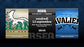 RSEQ D1 Soccer Féminin ⚽ Garneau  ChStLambert 20240913 [upl. by Allicsirp]