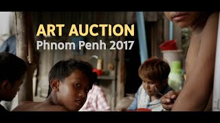 Art auction in Cambodia  Shanty Town Spirit 2017 [upl. by Anelra167]