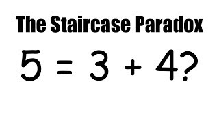 5  3  4 The Staircase Paradox Spot The Mistake quotDisprovingquot The Pythagorean Theorem [upl. by Nnayhs]