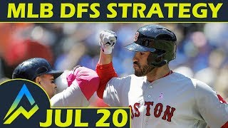 MLB DFS Strategy  Friday 720  FanDuel amp DraftKings  Awesemocom [upl. by Gherlein833]