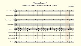 Orff  Gassenhauer aus OrffSchulwerk [upl. by Domenic478]