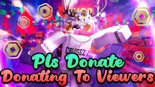 🔴LIVE Donating Robux To EVERY Viewer💸PLS DONATE💸💬TTS GIFTING💬 GOAL 1M DONATEDRAISED [upl. by Allekim]