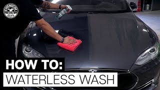 How to Wash Your Car Without Water  No Hose Waterless Car Wash  Chemical Guys [upl. by Ail558]