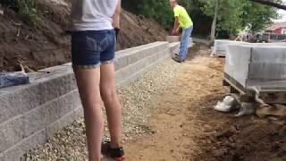 Retaining Wall  Timelapse [upl. by Ytoc]