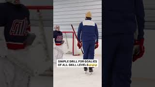 Simple drill for goalies of all skill levels😅 [upl. by Atinna]