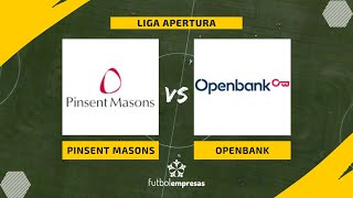 Paul Stone y sus golazos dan el triunfo a Pinsent Masons ante OpenBank [upl. by Sim867]