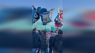 PisaSpezia i tifosi della Curva Nord fuori dallArena Garibaldi [upl. by Euqinorev]