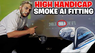 High Handicapper Club Fitting 2024 SMOKE AI DRIVER IS UNREAL [upl. by Rabjohn24]