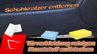 Was hilft wirklich bei Schuhstriemen Türinnenverkleidung Kunststoff reinigen und auffrischen [upl. by Ibed]