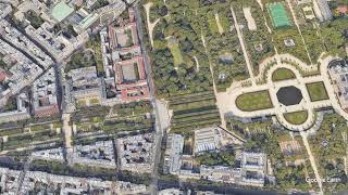 Le Jardin du Luxembourg 01  3D  NO SOUND  Google Earth Studio [upl. by Teena741]