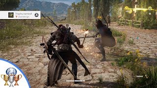 Assassins Creed Origins  Overdesign Trophy  Kill poisoned 35 enemy w a torch within 30 seconds [upl. by Chainey]