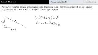 Zadanie 28  Arkusz maturalny III [upl. by Nickolai]