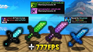 🌟 Top 3 MEJORES TEXTURES PACK para BEDWARS 2021 🌟 TEXTURE PACK PARA SUBIR FPS 18 [upl. by Lyreb951]