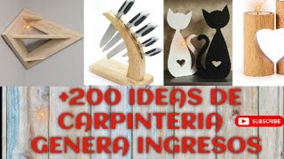 200 Ideas de madera que puedes hacer para vender y Generar Ingresos 🔥💰 [upl. by Clercq]