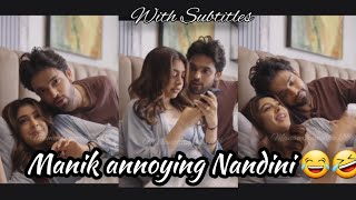 Manik annoying Nandini 😂🤣MananPanilovepaniparthsamthaanpyaartrendingparthshortsbollywood [upl. by Ynamrej]