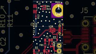 Layout of my STM32 PCB Design pcbdesign kicad electronicsdesign pcb engineering [upl. by Norita]