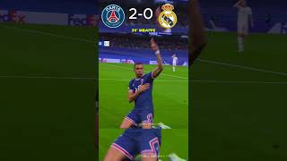 Real Madrid vs Paris Saint Germain  UCL 2022uclshorts [upl. by Anilah974]