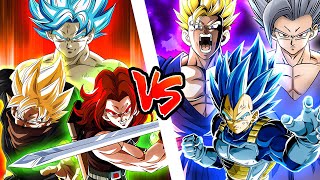 The Best SDBH Super Class Team vs Dragon Ball Z Dokkan Battle [upl. by Drugge376]