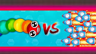 Snakeio🐍 1 RAINBOA Vs 10000 ROCKET BOY SNAKE 🐍 EPIC SNAKEIO GAMEPLAY snakeio games [upl. by Leavitt]