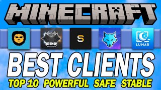 Top 10 BEST Minecraft Clients amp Launchers Java Edition [upl. by Ecirtram]