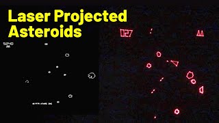 Laser Projected Asteroids ESP32 Reinvents Classic Arcade Game [upl. by Ben999]