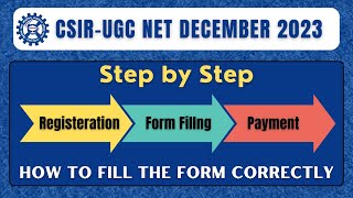 Step By Step Form Filling Guidelines for CSIR NET DEC 2023  How to Fill The Form Correctly [upl. by Hisbe292]