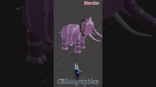 Mammoth 3d model 3danimation blender nomadsculpt mammoth [upl. by Aldis]