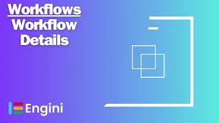 Workflows Workflow Details  Enginiio Tutorials [upl. by Dnomaj578]