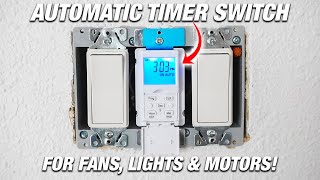 How To Install Automatic Digital Timer Switch For Fans Light amp Motors In Your Home DIY Electrical [upl. by Akirehs]