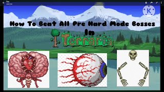 How to beat all prehardmode bosses in Terraria 1449 [upl. by Nerad461]