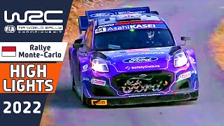 WRC Rally Highlights  Afternoon Day 2 WRC Rallye MonteCarlo 2022 [upl. by Aibsel]