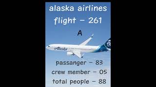 alaska airline flight 261 aviationflightviralvideo shortsshortsvideoshort crashdocumentary [upl. by Jarnagin]