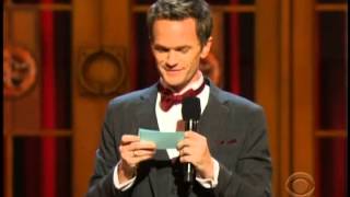 Neil Patrick Harris Playsicals Mashup names at 2013 Tony Awards [upl. by Pessa]