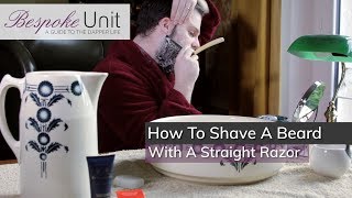 How To Shave A Long Full Beard With A Straight Razor [upl. by Miriam]