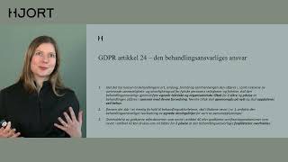 Hjort webinar  GDPR i praksis Veien til dokumentert etterlevelse [upl. by Evadnee787]