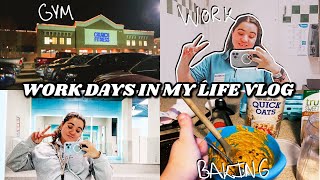 WORK DAYS IN MY LIFE VLOG Baking Grocery Hauls Gym amp More Fun  Hannah Rebekah [upl. by Frayda]