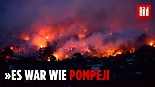 Verheerende Waldbrände in Athen töten mehr als 20 Menschen [upl. by Bucella938]