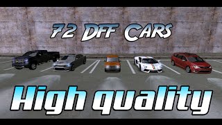 Pack 72 Autos DFF  GTA SA ANDROID amp PC [upl. by Adnarram]