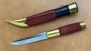 Knife making  Puukko [upl. by Yhtrod]