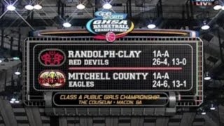 Mitchell County vs RandolphClay  GHSA BBall Finals 1A Girls  March 6 2014 [upl. by Beisel103]