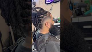 E L I T E Burst Fade  Cross on locs shorts barber haircut trending [upl. by Hairem]