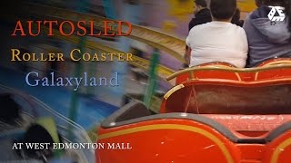 Autosled Roller Coaster  Galaxyland in West Edmonton Mall [upl. by Eelrahc]