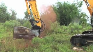 Excavator mulchers  Land clearing equipment  Forestry mulcher  DENISCIMAFcom [upl. by Moyers]