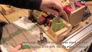 video 206  Part 3  Stand nettoyage Fraise et Foret  Cleaning Stand  Bit  Drill [upl. by Esiom989]