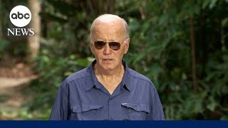 Biden makes historic trip to the Amazon rainforest [upl. by Aiceila109]