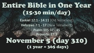 November 5  Entire Bible in One Year 15 minday audio [upl. by Tserrof]